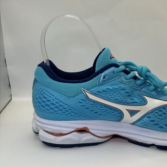 Mizuno Wave Rider 22 Women’s 8 Blue Aqua Teal Running Shoes Lightweight Sneaker - Picture 5 of 16